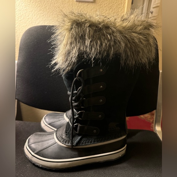Sorel Joan of Arctic Waterproof Lace Up Faux Fur Boots Size 7.5 New With Tags - Picture 3 of 14